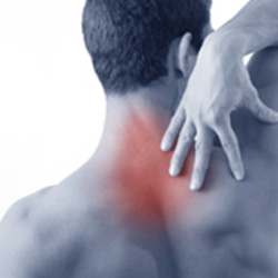 Patient with a growing upper back problem requires manual therapy